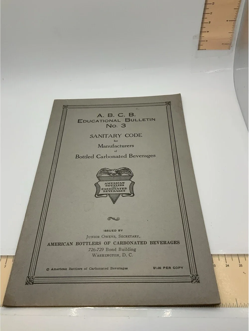 Vintage 1929-1930 ABC Carbonated Beverage Educational Bulletins & References 4pc